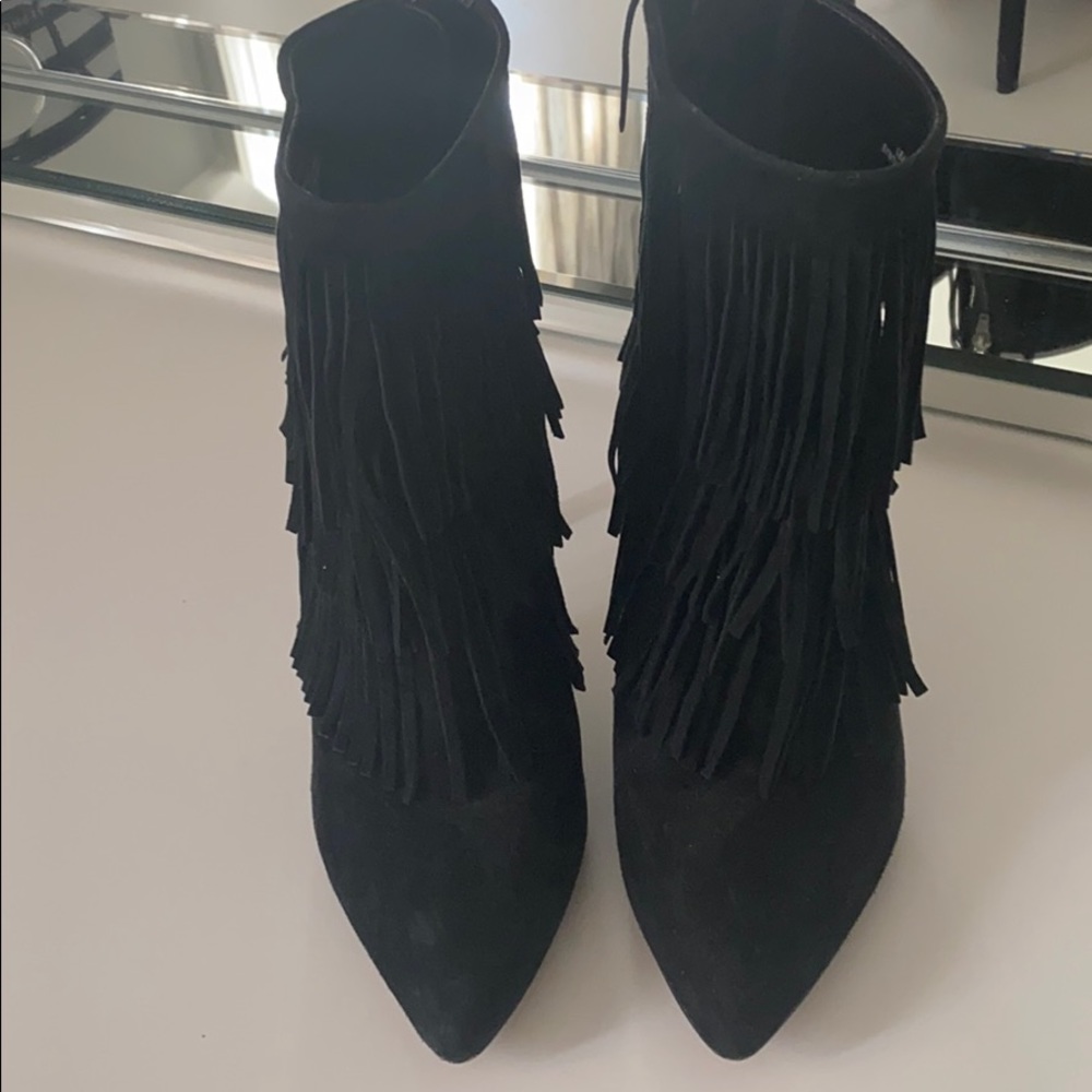 Black Flapper Booties